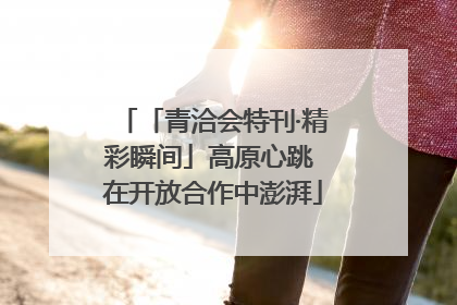 「青洽会特刊·精彩瞬间」高原心跳 在开放合作中澎湃