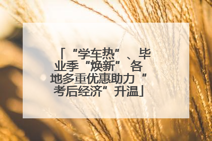 “学车热”、毕业季“焕新” 各地多重优惠助力“考后经济”升温