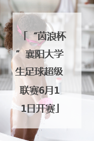 “茵浪杯”襄阳大学生足球超级联赛6月11日开赛