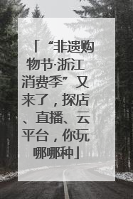 “非遗购物节·浙江消费季”又来了，探店、直播、云平台，你玩哪哪种