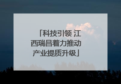 科技引领 江西瑞昌着力推动产业提质升级
