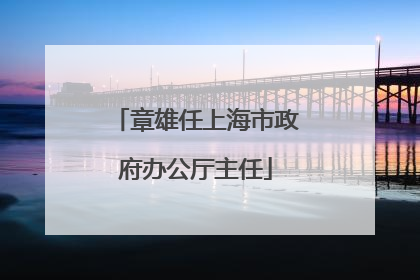 章雄任上海市政府办公厅主任