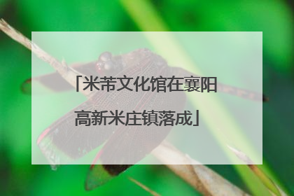 米芾文化馆在襄阳高新米庄镇落成