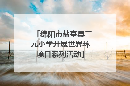 绵阳市盐亭县三元小学开展世界环境日系列活动