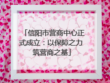 信阳市营商中心正式成立：以保障之力 筑营商之基