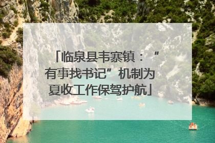 临泉县韦寨镇：“有事找书记”机制为夏收工作保驾护航