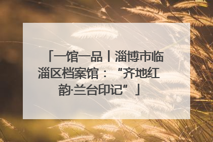 一馆一品丨淄博市临淄区档案馆：“齐地红韵·兰台印记”