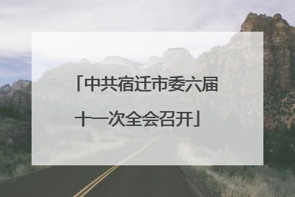 中共宿迁市委六届十一次全会召开