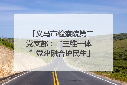 义马市检察院第二党支部：“三维一体”党建融合护民生