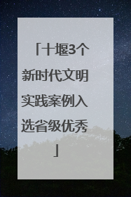 十堰3个新时代文明实践案例入选省级优秀