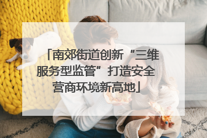 南郊街道创新“三维服务型监管”打造安全营商环境新高地