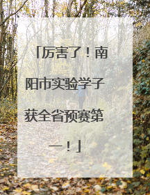 厉害了！南阳市实验学子获全省预赛第一！