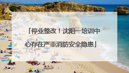 停业整改！沈阳一培训中心存在严重消防安全隐患