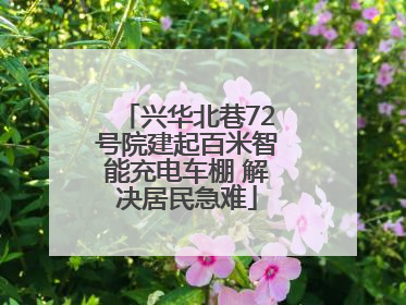 兴华北巷72号院建起百米智能充电车棚 解决居民急难