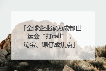 全球企业家为成都世运会“打call”，蜀宝、锦仔成焦点
