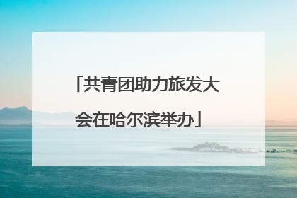 共青团助力旅发大会在哈尔滨举办