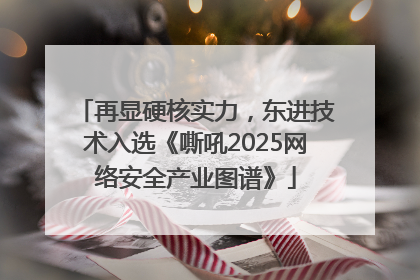 再显硬核实力，东进技术入选《嘶吼2025网络安全产业图谱》