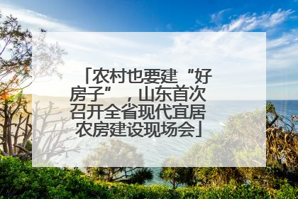 农村也要建“好房子”，山东首次召开全省现代宜居农房建设现场会