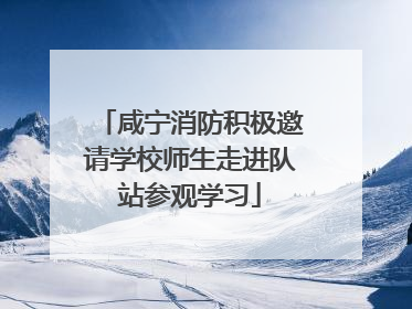 咸宁消防积极邀请学校师生走进队站参观学习
