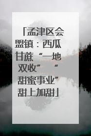 孟津区会盟镇：西瓜甘蔗“一地双收” “甜蜜事业”甜上加甜