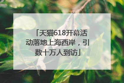 天猫618开幕活动落地上海西岸，引数十万人到访