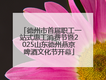德州市首届职工一站式惠工消费节暨2025山东德州燕京啤酒文化节开幕