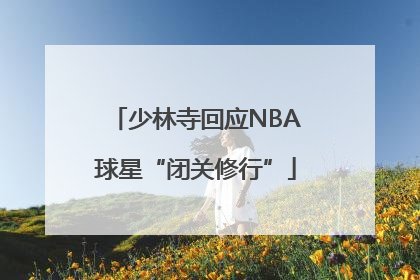 少林寺回应NBA球星“闭关修行”