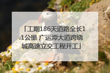 工期186天道路全长1.1公里 广运潭大道跨绕城高速立交工程开工