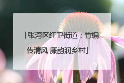 张湾区红卫街道：竹编传清风 廉韵润乡村