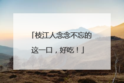 枝江人念念不忘的这一口，好吃！