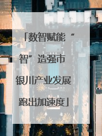 数智赋能“智”造强市 银川产业发展跑出加速度