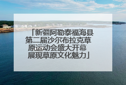新疆阿勒泰福海县第二届沙尔布拉克草原运动会盛大开幕 展现草原文化魅力