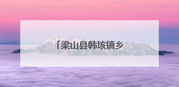 梁山县韩垓镇乡村物业解民忧
