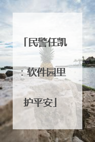 民警任凯：软件园里护平安