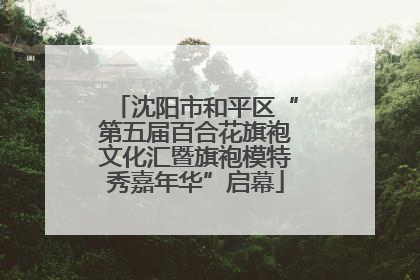 沈阳市和平区“第五届百合花旗袍文化汇暨旗袍模特秀嘉年华”启幕