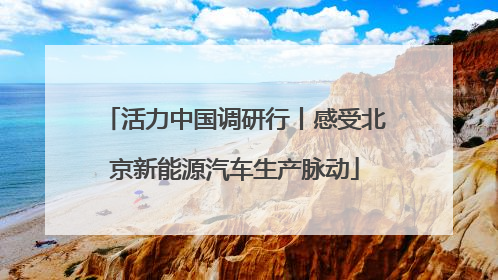 活力中国调研行丨感受北京新能源汽车生产脉动