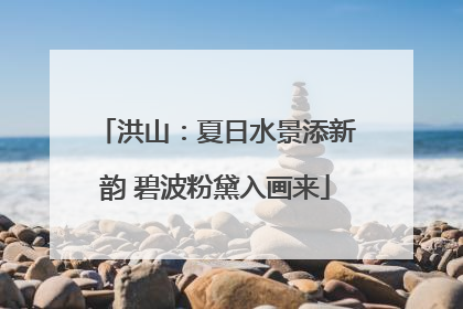 洪山：夏日水景添新韵 碧波粉黛入画来