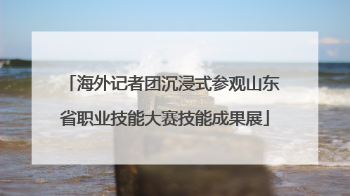 海外记者团沉浸式参观山东省职业技能大赛技能成果展