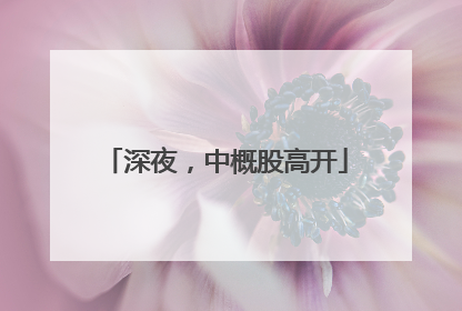 深夜，中概股高开