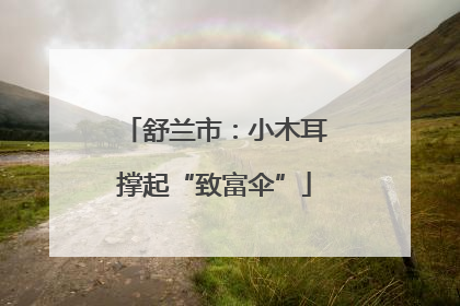 舒兰市：小木耳撑起“致富伞”