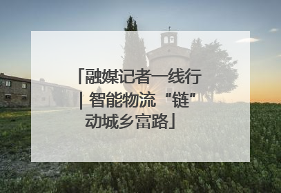融媒记者一线行｜智能物流“链”动城乡富路