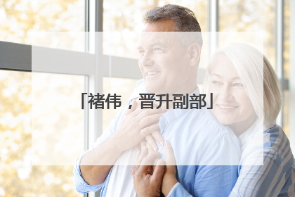 褚伟，晋升副部