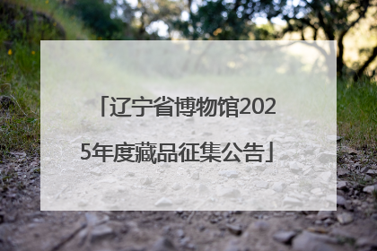 辽宁省博物馆2025年度藏品征集公告
