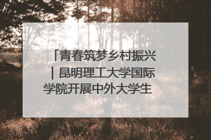 青春筑梦乡村振兴｜昆明理工大学国际学院开展中外大学生社会实践活动