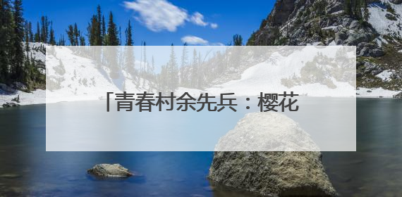 青春村余先兵：樱花树下的乡村振兴“领航人”｜先锋引领⑪