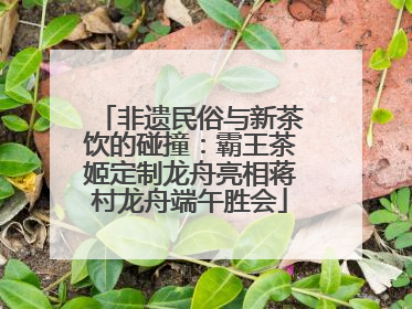 非遗民俗与新茶饮的碰撞：霸王茶姬定制龙舟亮相蒋村龙舟端午胜会