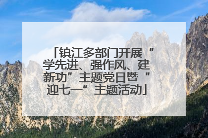 镇江多部门开展“学先进、强作风、建新功”主题党日暨“迎七一”主题活动