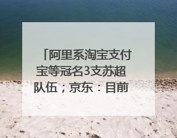 阿里系淘宝支付宝等冠名3支苏超队伍；京东：目前京东币链科技并没有开始发行稳定币｜早资道