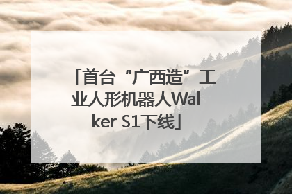 首台“广西造”工业人形机器人Walker S1下线