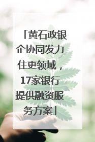 黄石政银企协同发力住更领域，17家银行提供融资服务方案